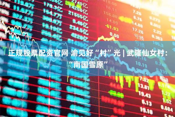 正规股票配资官网 渝见好“村”光 | 武隆仙女村：“南国雪原”